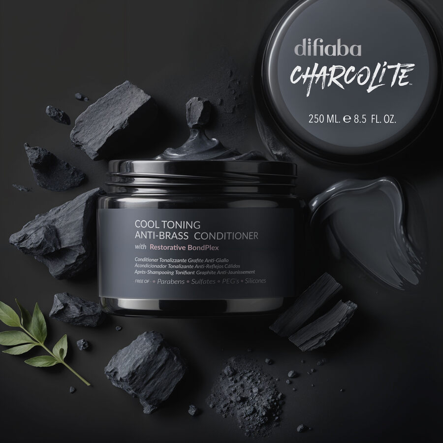 Charcolite™ Cool Toning Anti-Brass Conditioner with Restorative BondPlex 8.5oz - Imagen 2